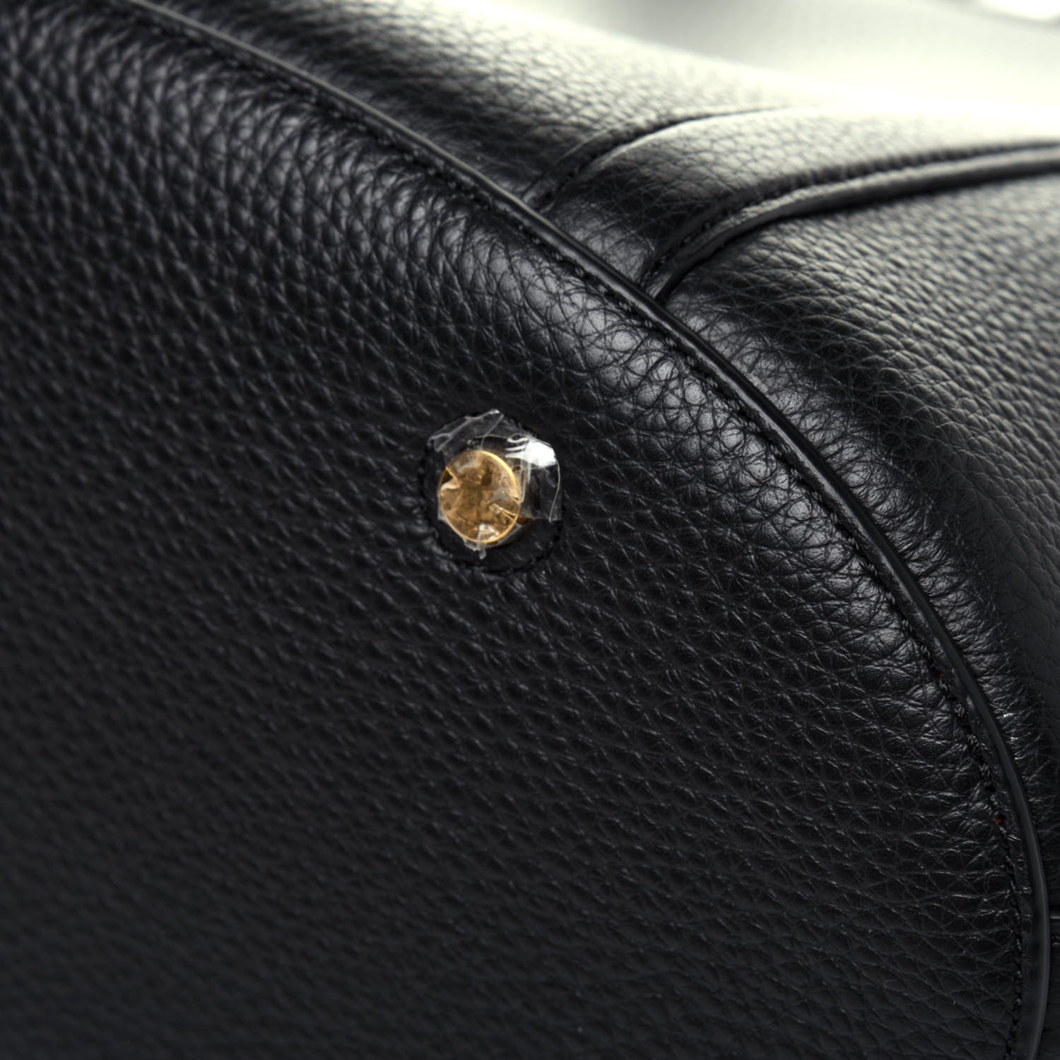 Mulberry Small Classic Grain Calfskin Bucket Tote Bag Black 18 of 21