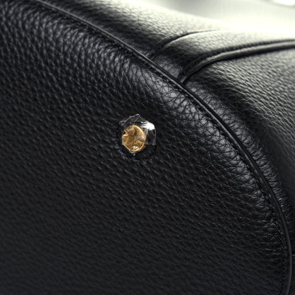 Mulberry Small Classic Grain Calfskin Bucket Tote Bag Black 18 of 21
