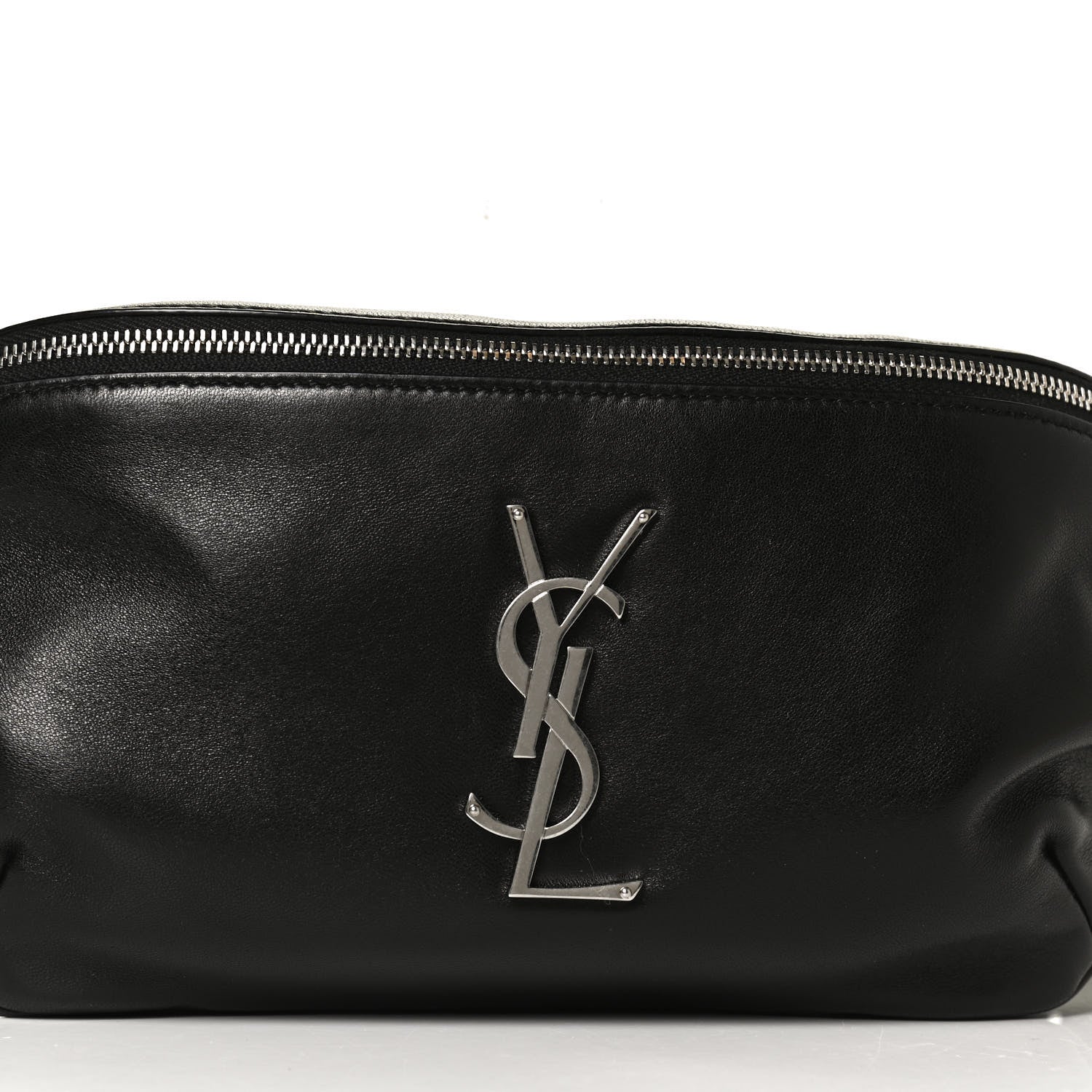 Saint Laurent Calfskin Monogram Belt Bag Black 8 of 10