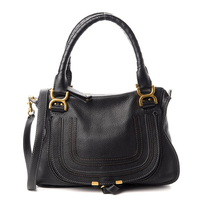 Chloe Calfskin Medium Marcie Satchel Black 1 of 8