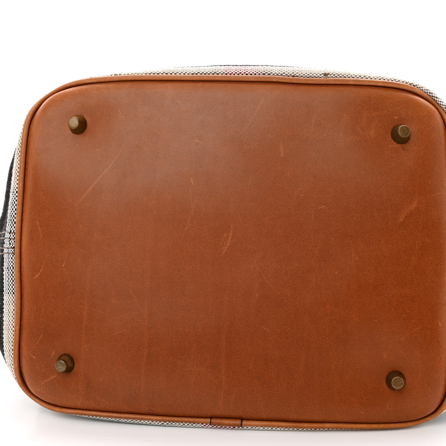 Canvas Mega Check Medium Ashby Hobo Saddle Brown
