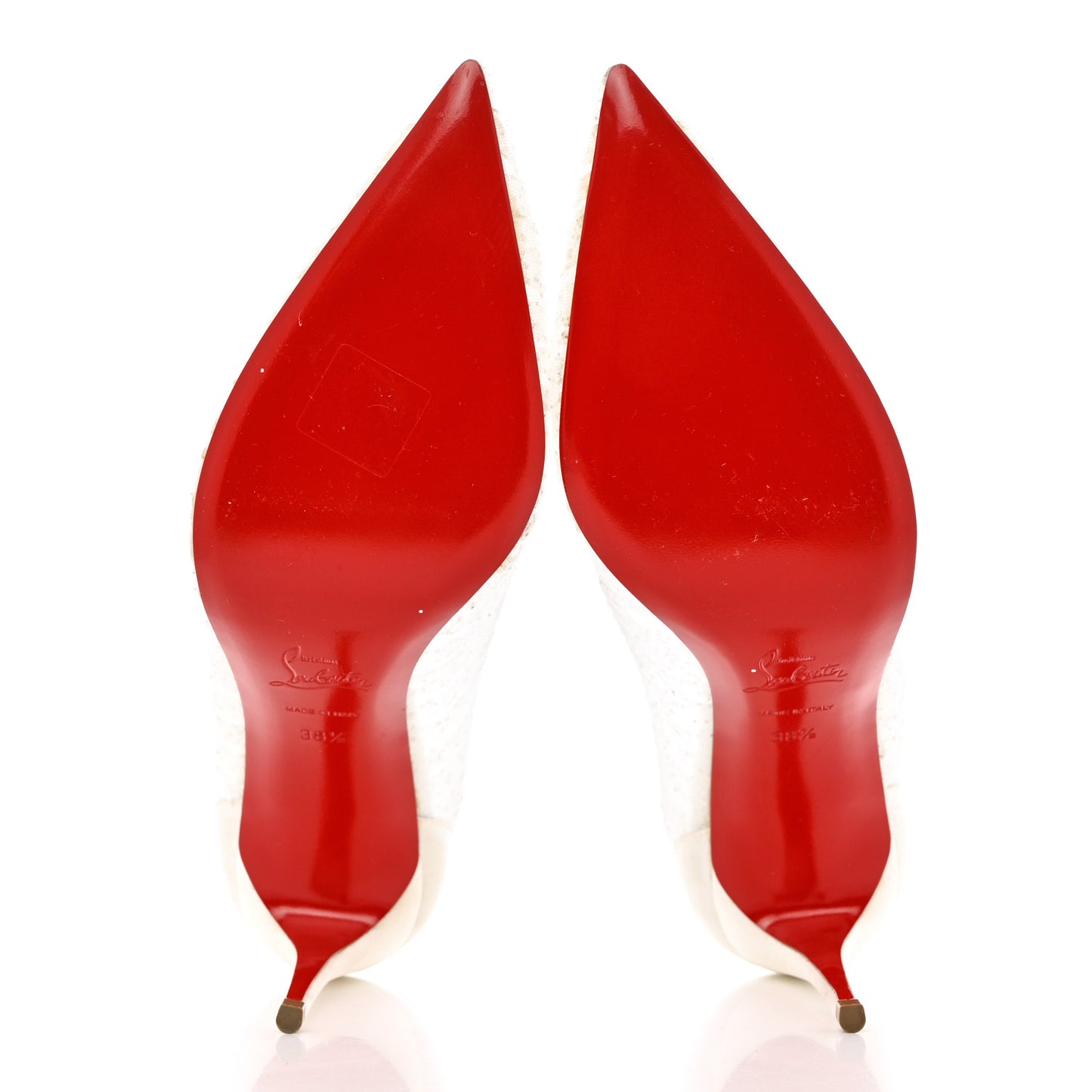 Tulle Glitter Satin Kate Draperia 85 Pumps 38.5 White