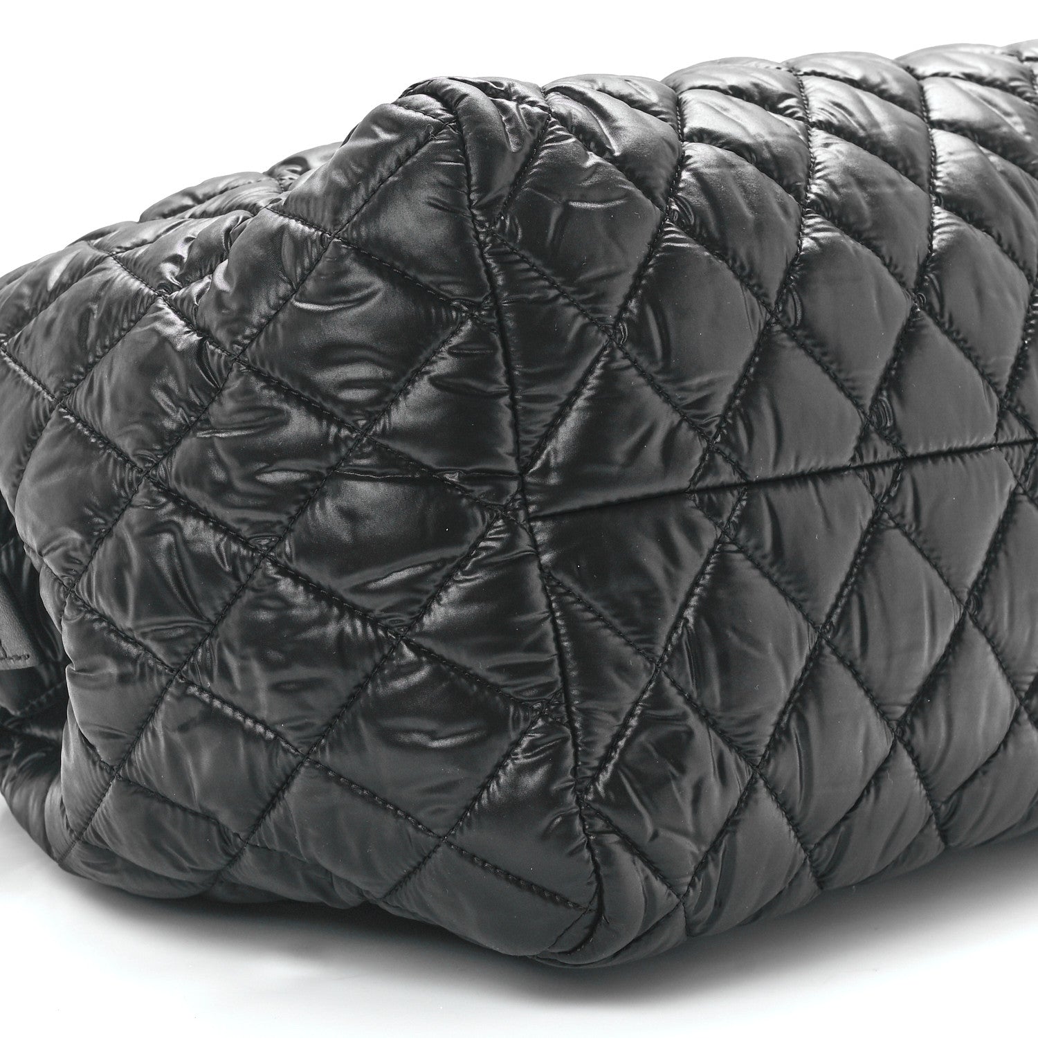 Chanel Nylon Coco Cocoon Bowler Black 9 of 10