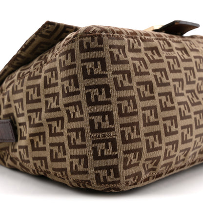 Fendi Zucchino Vitello Mama Baguette Mogano Panna Bruciato 9 of 13