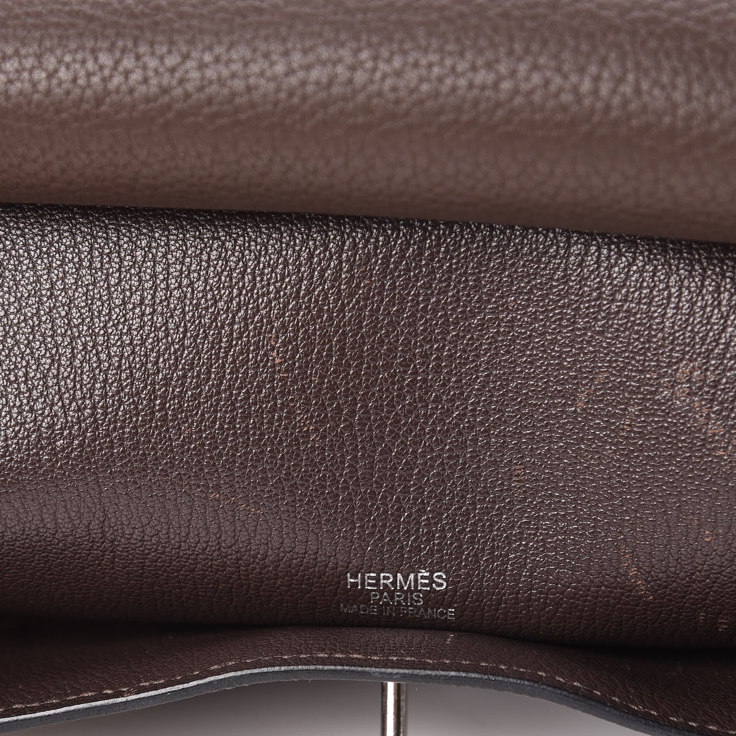 Hermes Taurillon Clemence Jypsiere 34 Chocolate 9 of 29