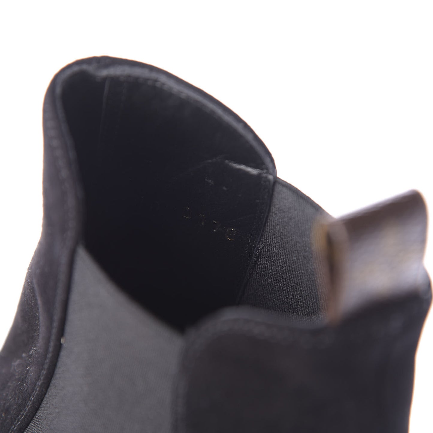 Suede Monogram Uniformes Cap Toe Chelsea 80mm Ankle Boots 41 Black