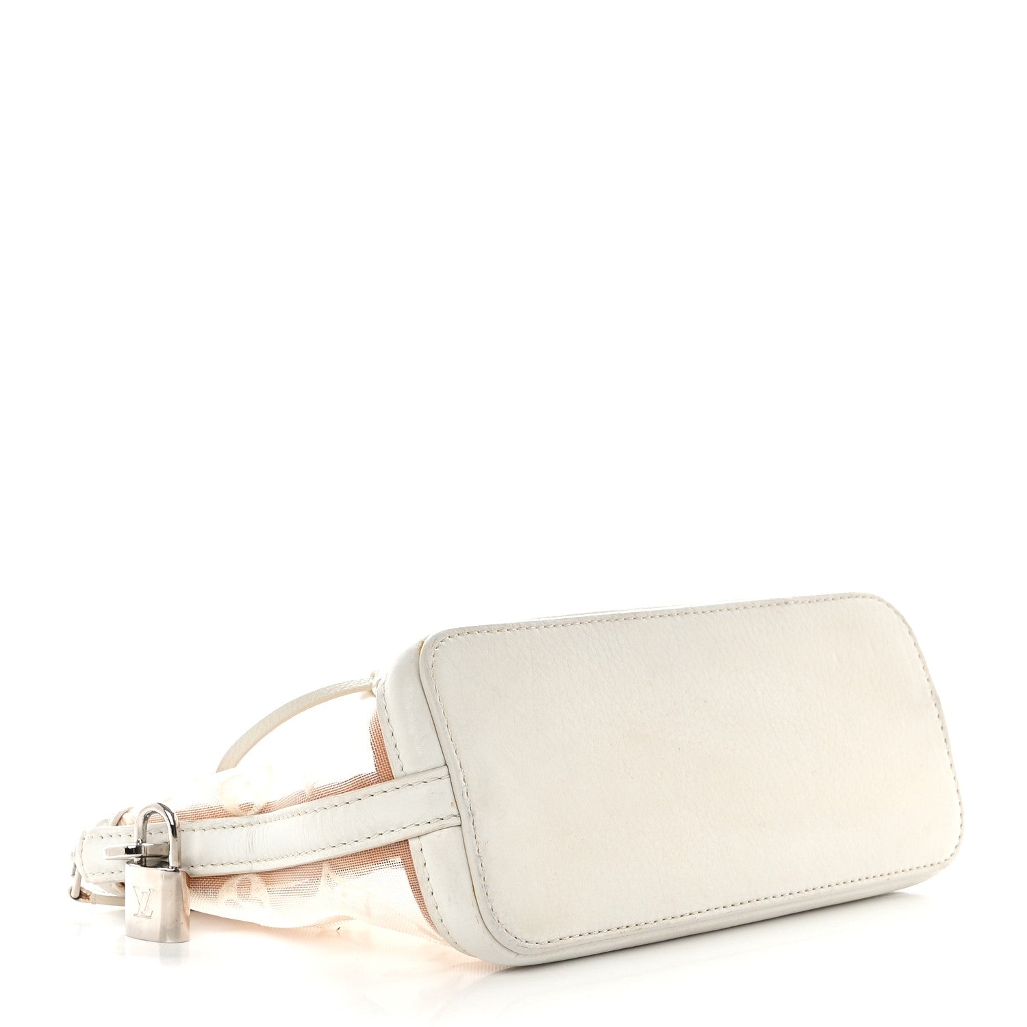 Louis Vuitton Monogram Transparence Transparent Lockit Clutch White 4 of 9