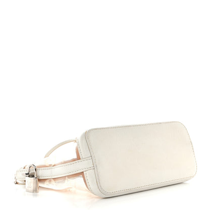 Louis Vuitton Monogram Transparence Transparent Lockit Clutch White 4 of 9