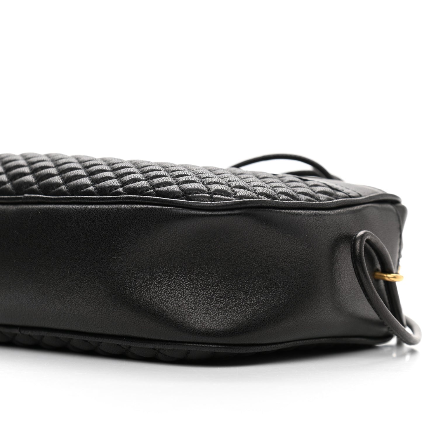 Lambskin Quilted Victoire Camera Bag Black