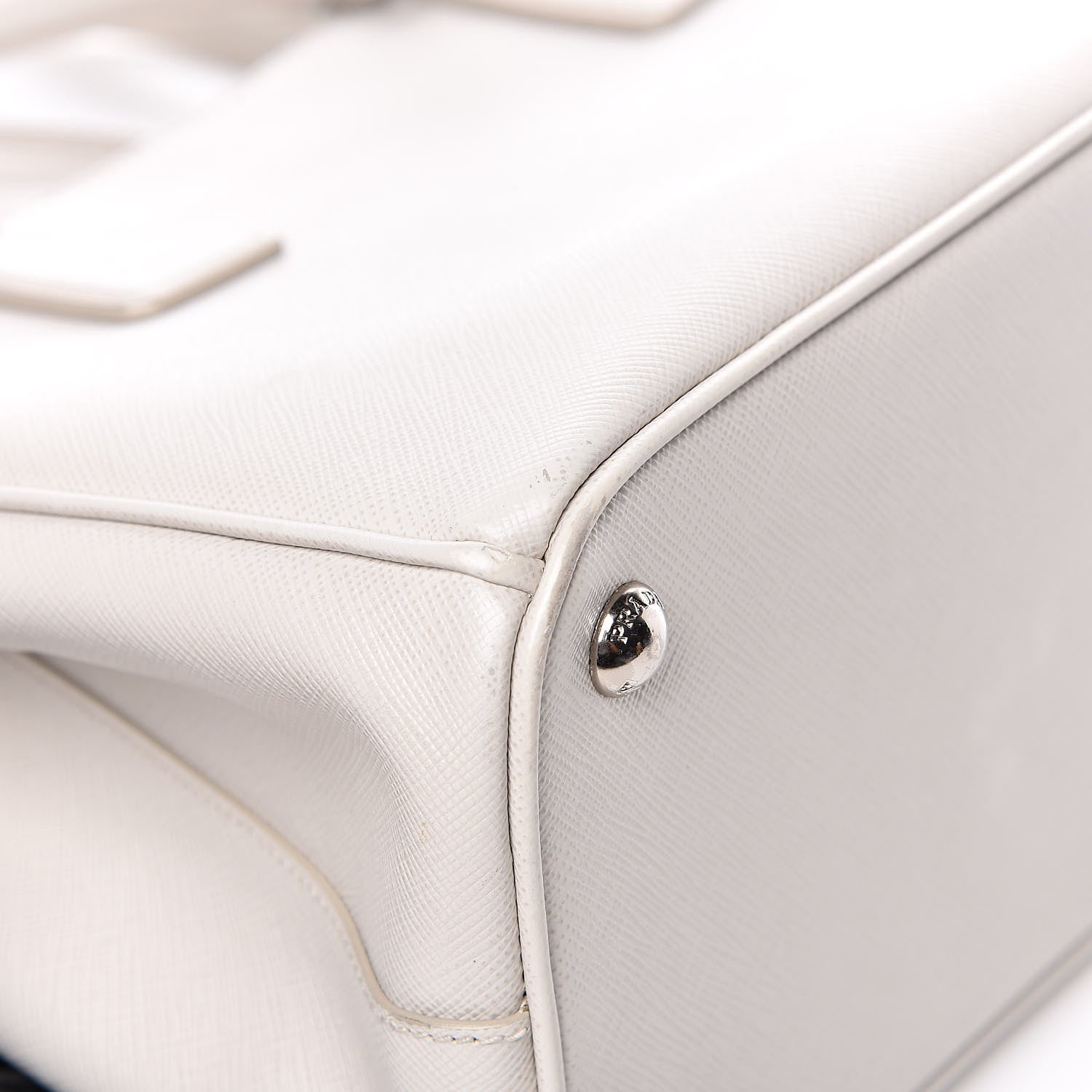 Prada Saffiano Small Galleria Double Zip Tote Talco 11 of 15