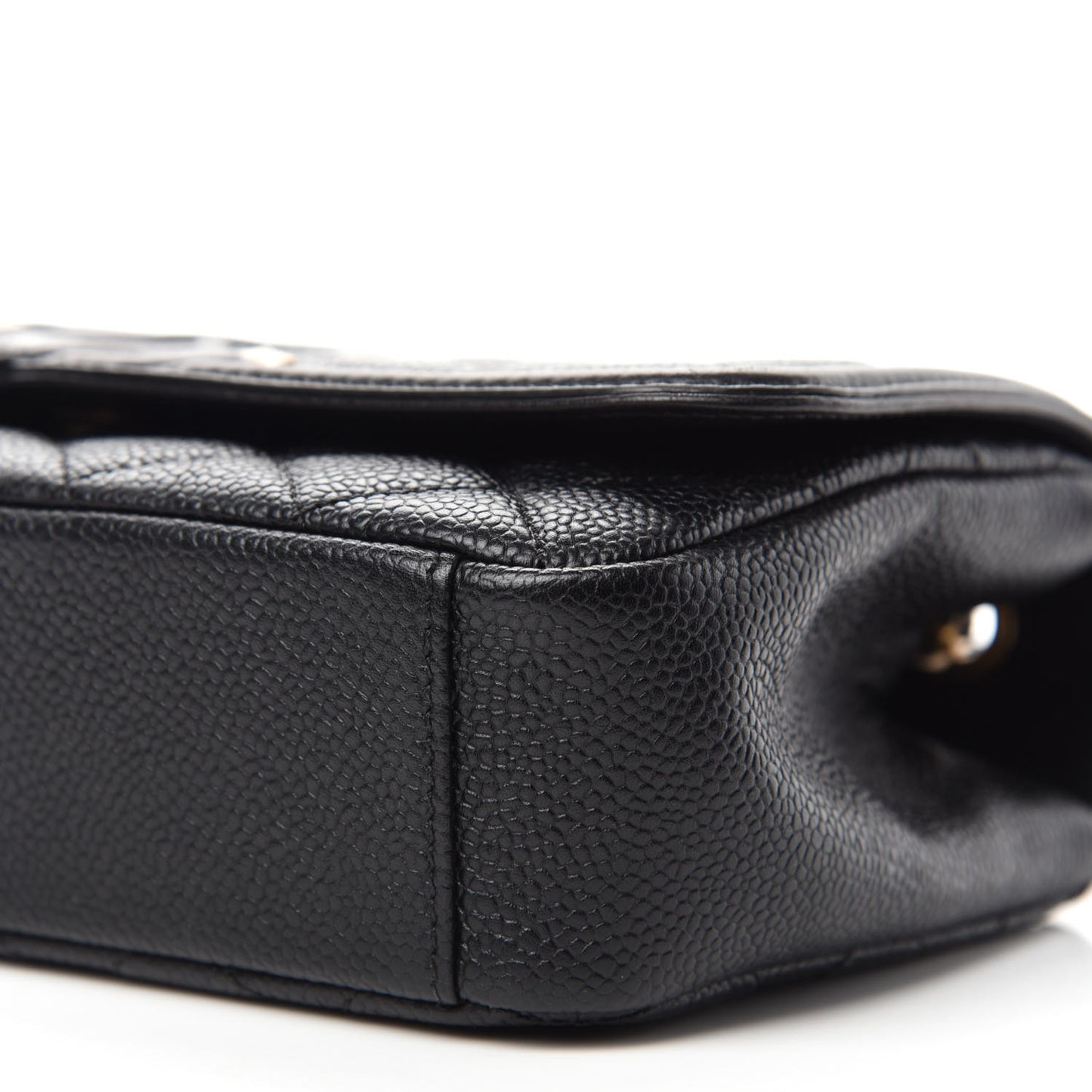 Caviar Quilted Small CC Filigree Flap Black