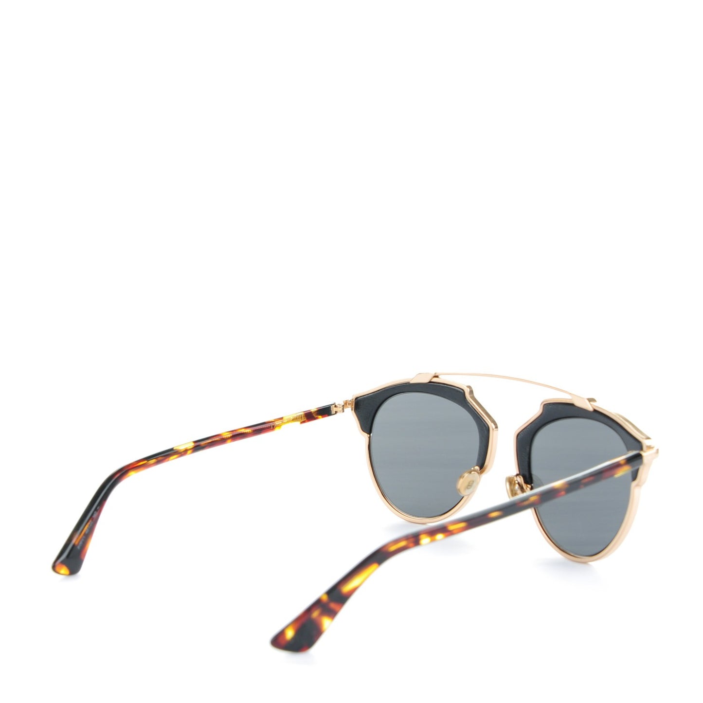 Metal Leather So Real Sunglasses Black