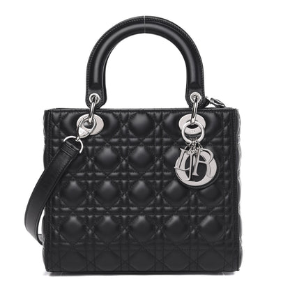 Christian Dior Lambskin Cannage Medium Lady Dior Black 1 of 10