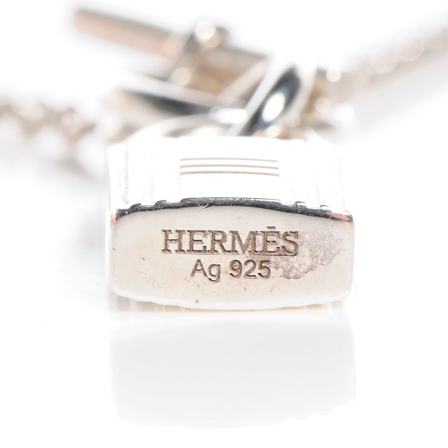 Sterling Silver Cadenas Kelly Lock Pendant Necklace