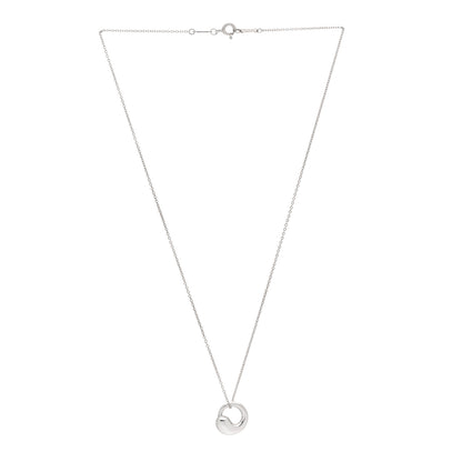 Tiffany Sterling Silver 12mm Elsa Peretti Eternal Circle Pendant Necklace 3 of 5