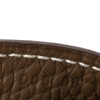 Hermes Taurillon Clemence Halzan 31 Etoupe 7 of 10
