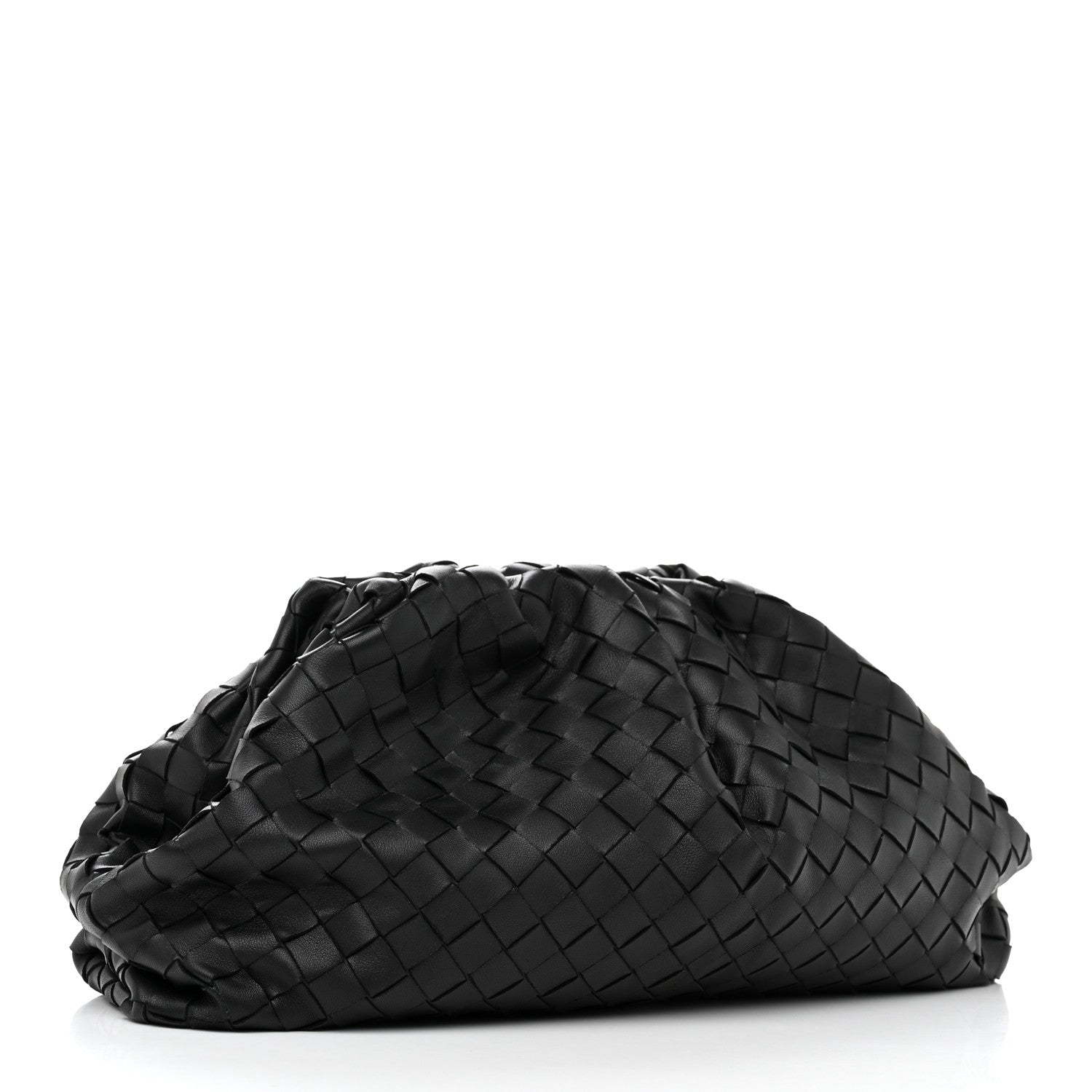 Bottega Veneta Nappa Maxi Intreccio The Pouch Oversized Clutch Black 3 of 7