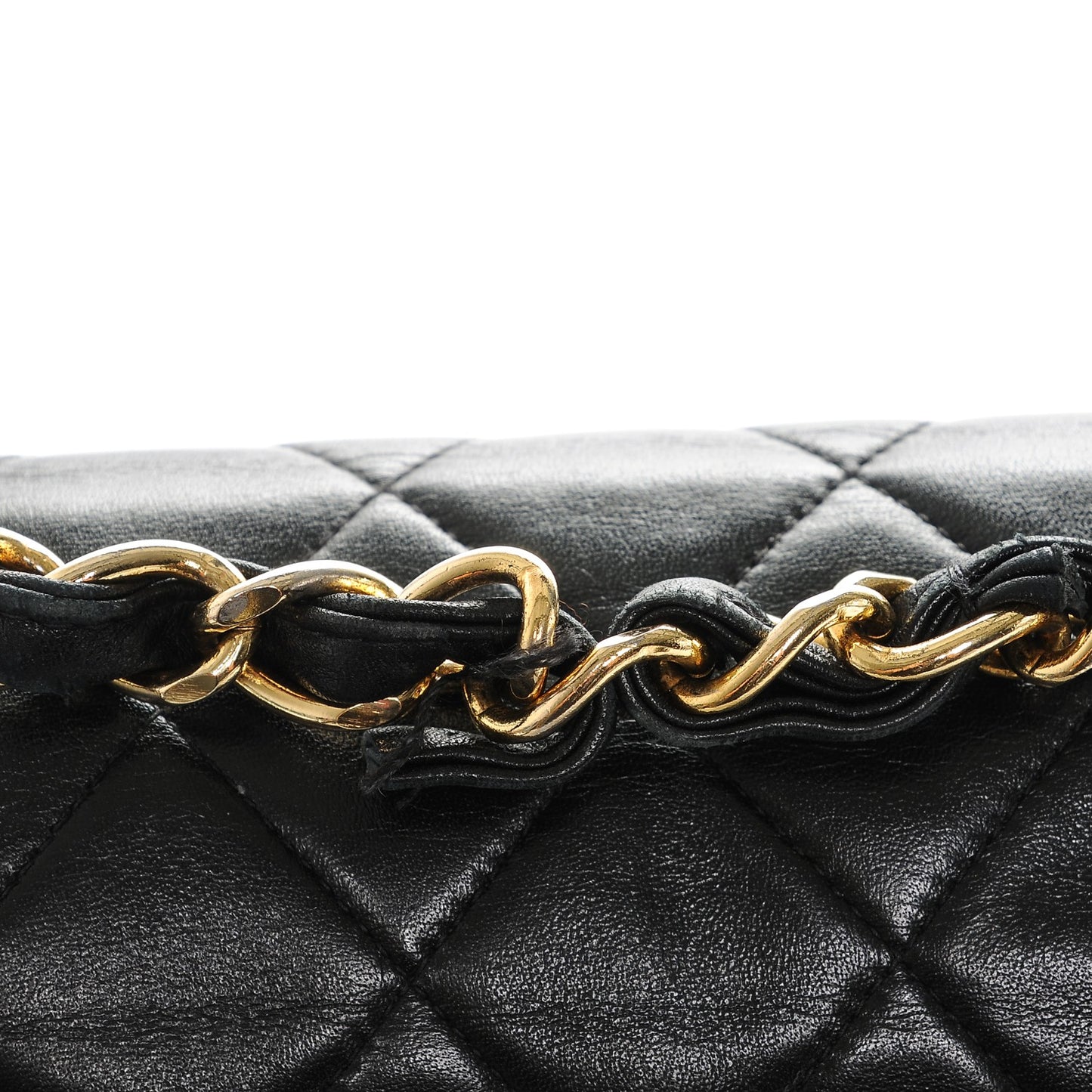 Lambskin Quilted XL Jumbo Single Flap Black