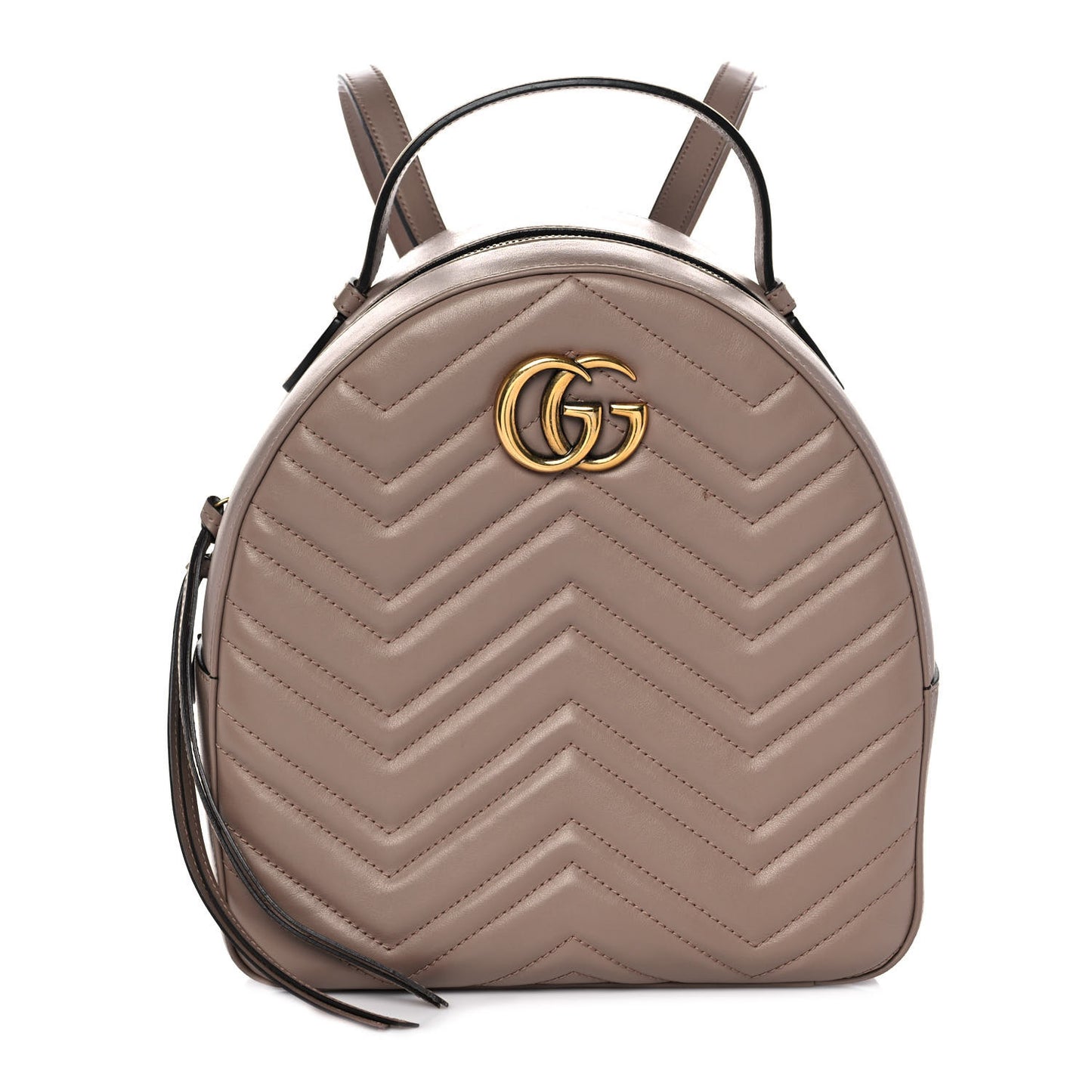 Calfskin Matelasse GG Marmont Dome Backpack Porcelain Rose