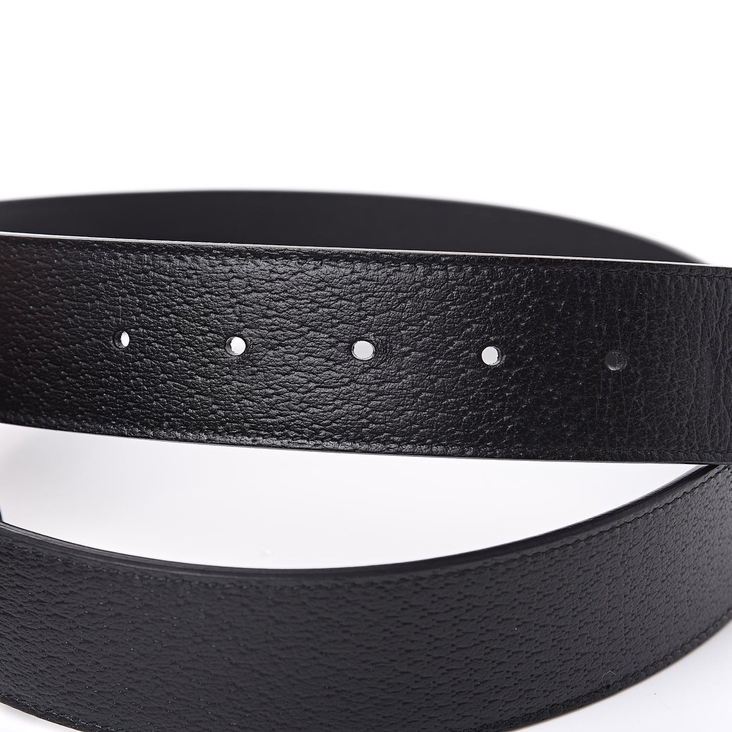 Textured Calfskin Double G 40mm Belt 85 34 Black