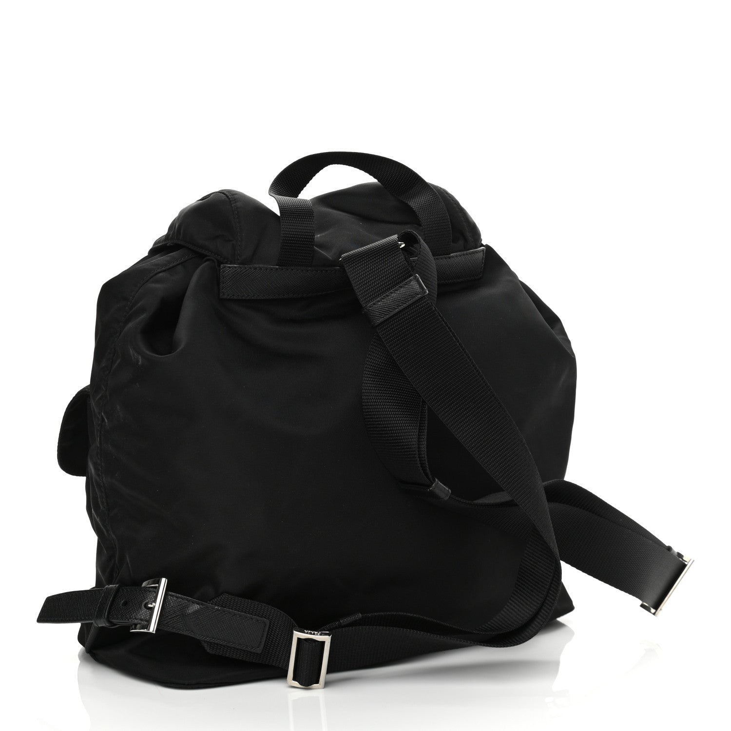 Prada Tessuto Nylon Saffiano Medium Backpack Black 3 of 10