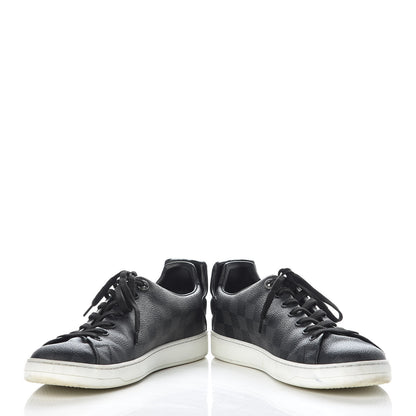 Louis Vuitton Calfskin Damier Graphite Frontrow Sneakers 8.5 5 of 14