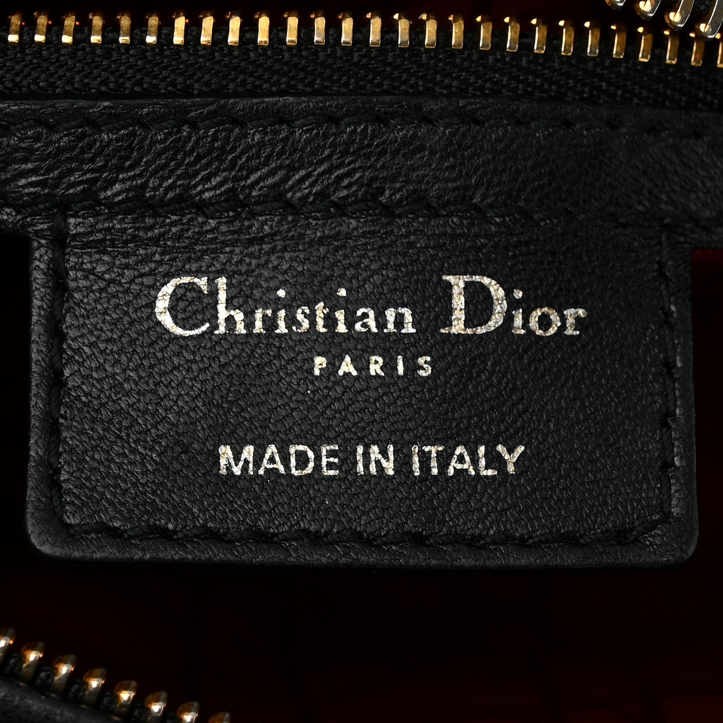 Lambskin Cannage Medium Lady Dior Black