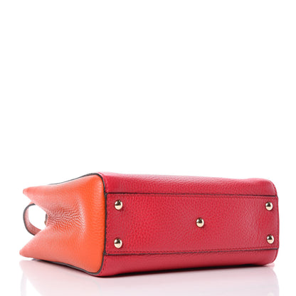 Gucci Calfskin Mini Bamboo Shopper Tote Fuchsia Orange 4 of 12