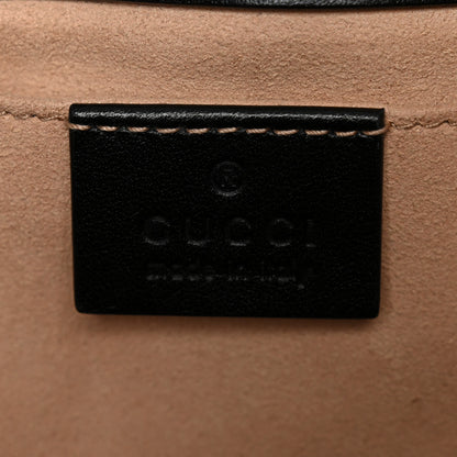 Gucci Calfskin Matelasse Mini GG Marmont Shoulder Bag Black 6 of 11