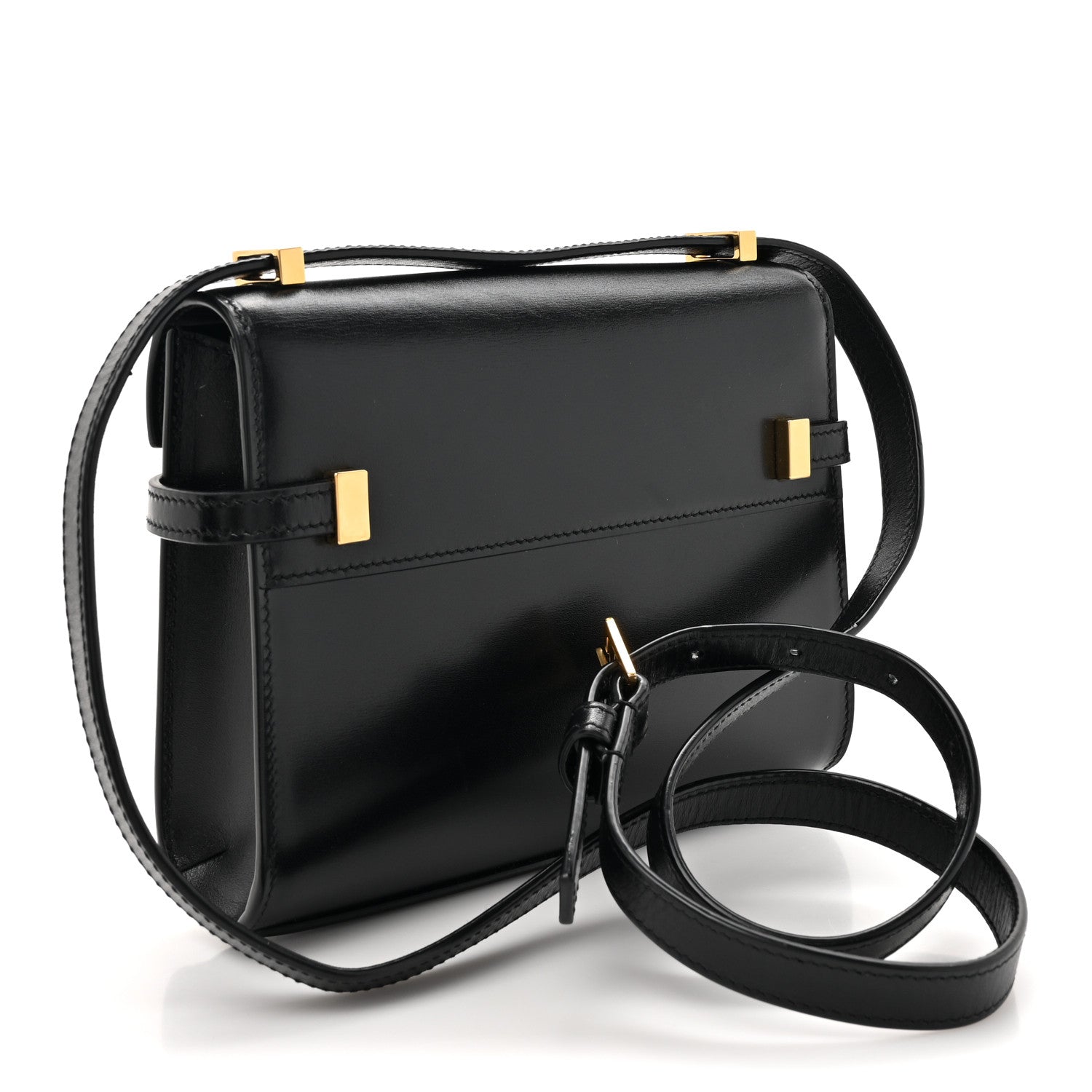 Saint Laurent Smooth Calfskin Mini Manhattan Shoulder Bag Black 3 of 10