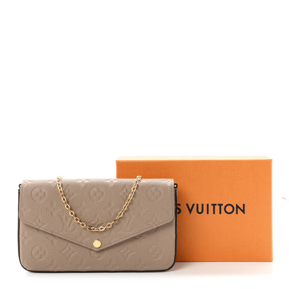 Louis Vuitton Empreinte Pochette Felicie Chain Wallet Tourterelle 10 of 10