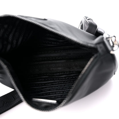Prada Re-Nylon Saffiano Pocket Zippered Shoulder Bag Black 5 of 8