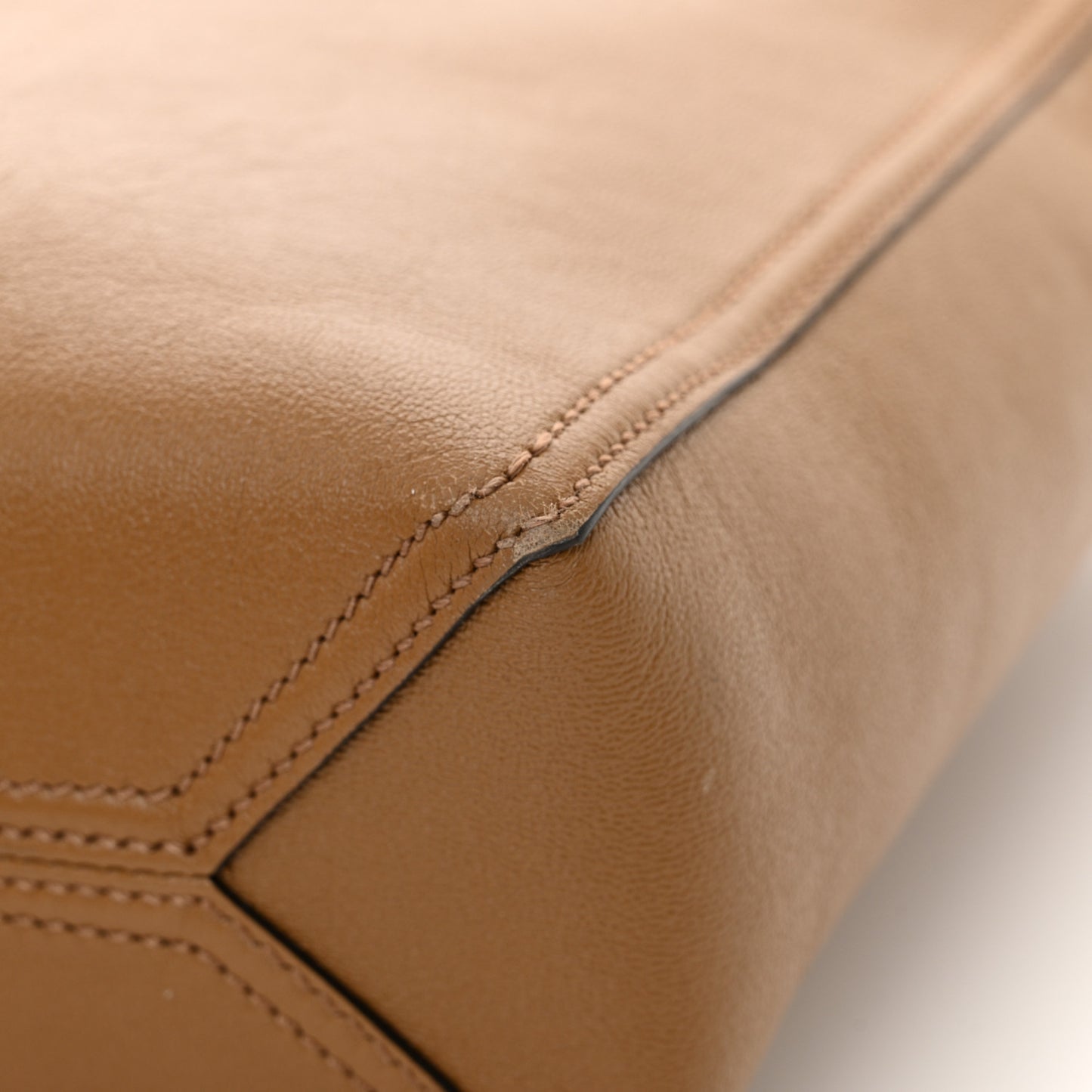 New Sakai Calfskin Lux Web Small Dahlia Tote Quartz Beige