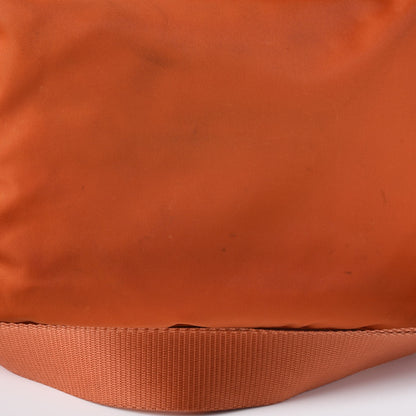 Prada Nylon Vela Flat Messenger Bag Papaya 11 of 13