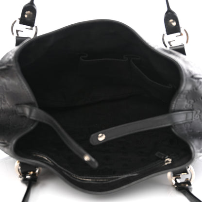 Gucci Guccissima Medium GG Twins Shoulder Bag Black 5 of 8