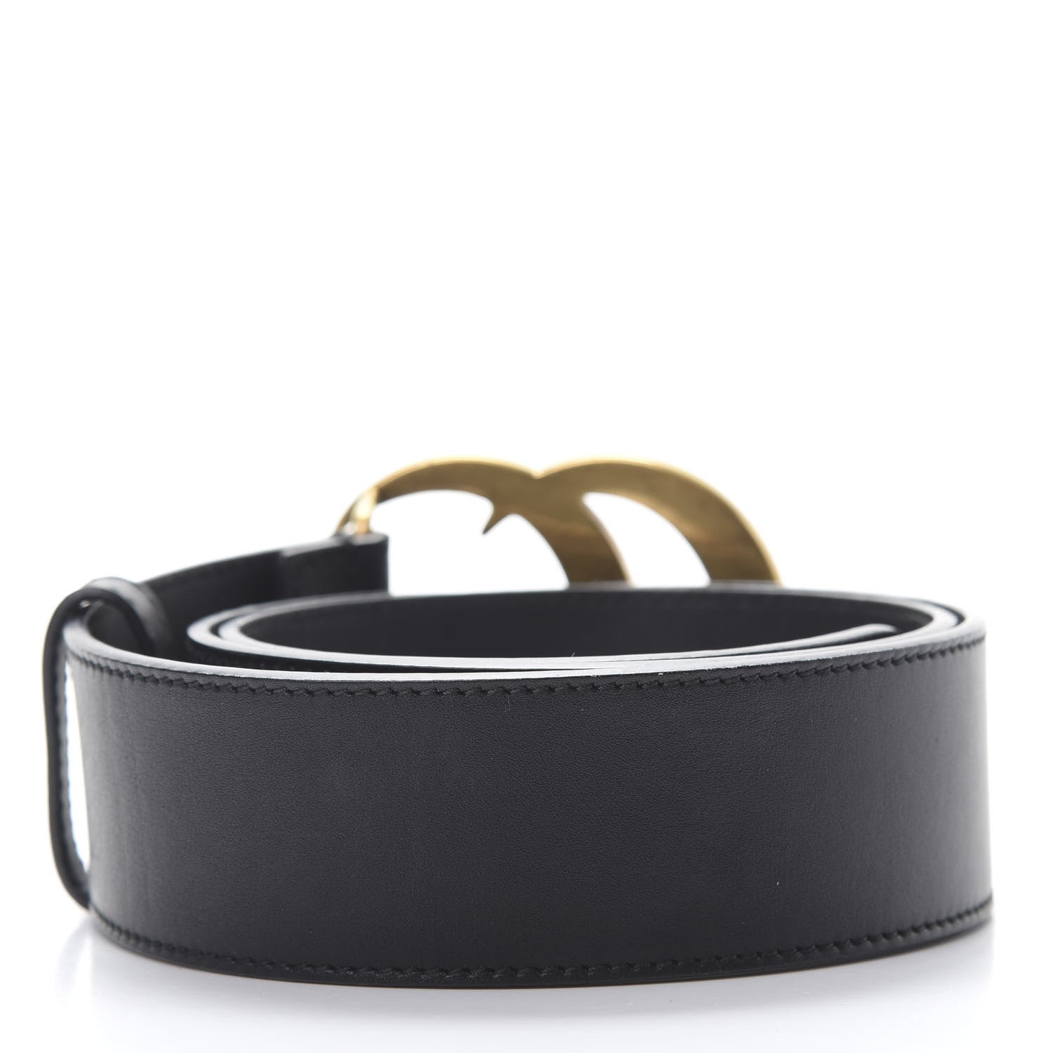Gucci Calfskin Double G 40mm Belt 75 30 Black 2 of 8