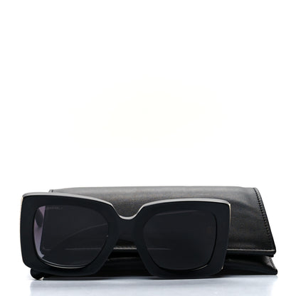 Chanel Acetate Rectangle Sunglasses 5435 Black 7 of 7