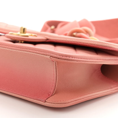 Chanel Caviar Quilted Small Sunset On The Sea Flap Coral 10 of 10