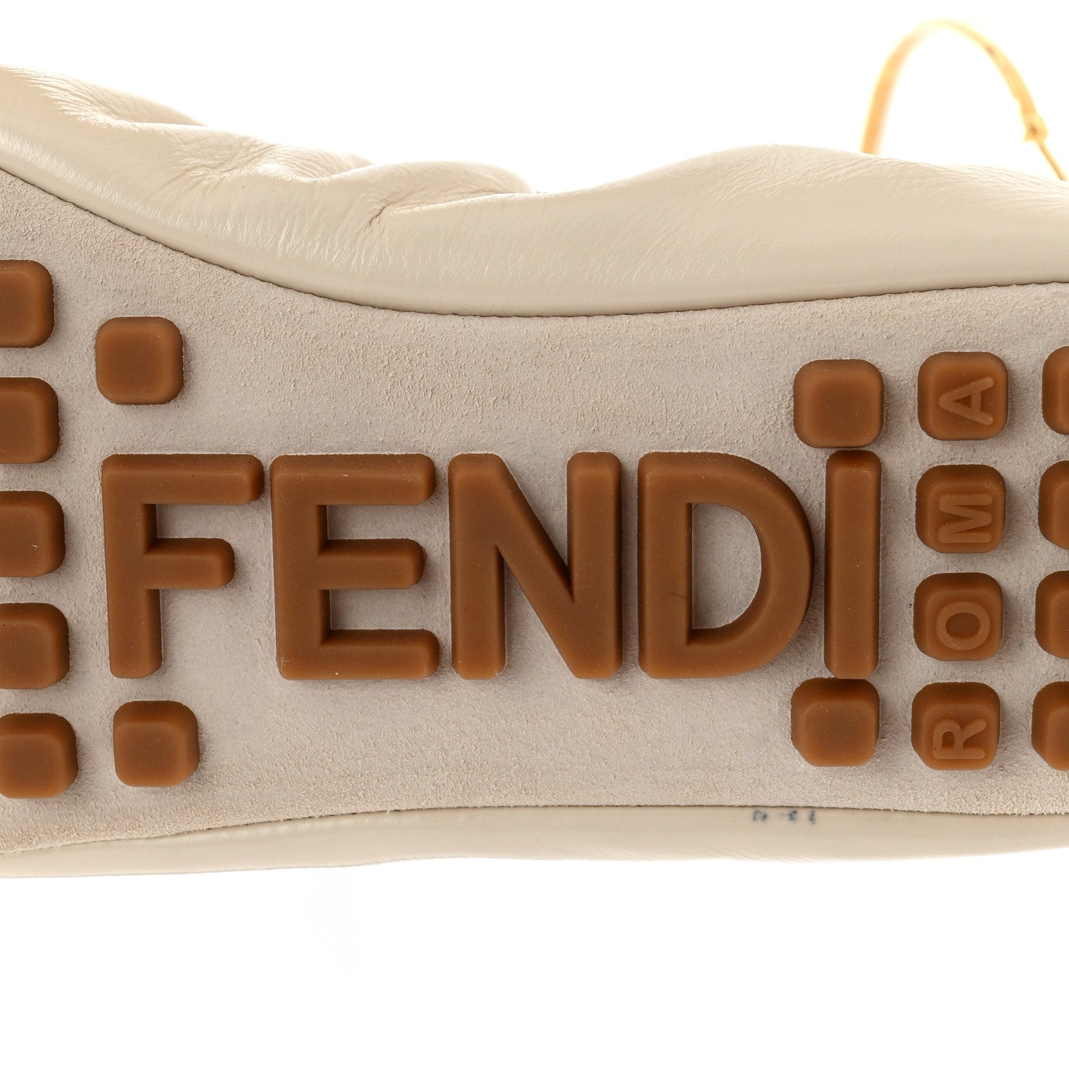 Fendi Vitello Filo Ballerina Flats 38.5 Shell 8 of 9