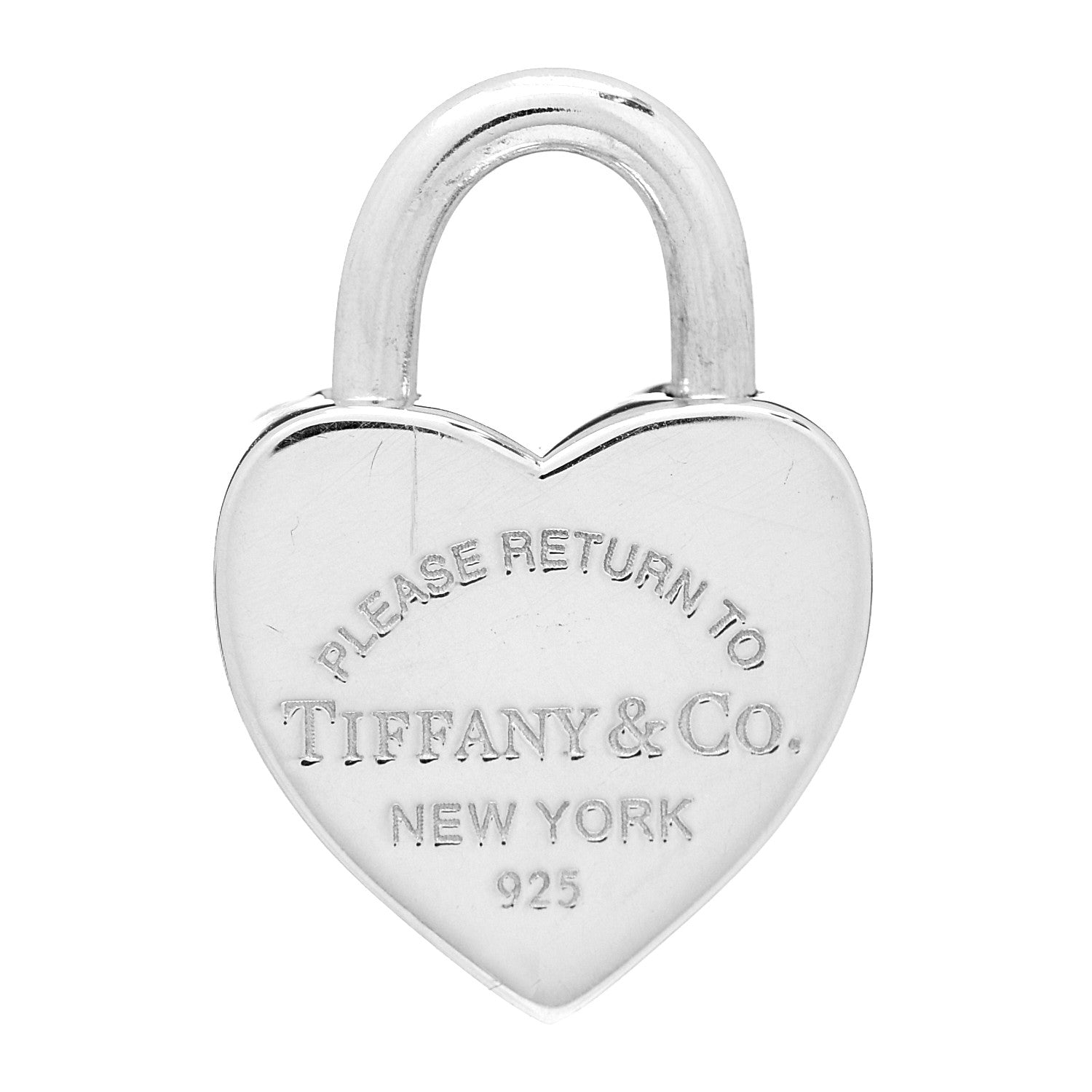 Tiffany Sterling Silver Return to Tiffany Heart Lock Pendant 1 of 3