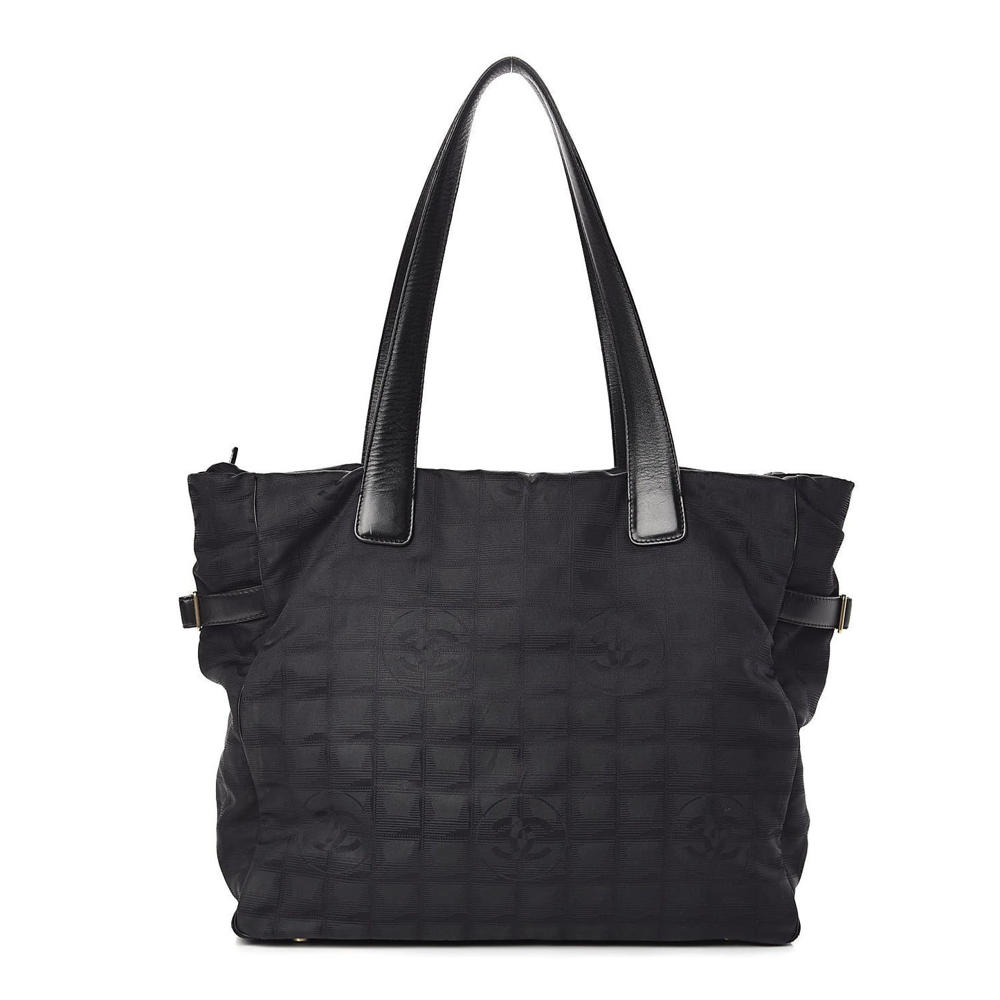 Nylon Large Travel Tote Black