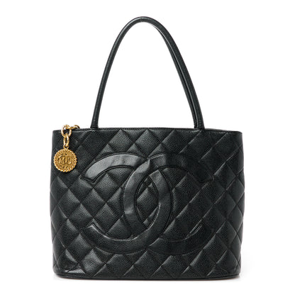 Chanel Caviar Quilted Medallion Tote Black 1 of 12
