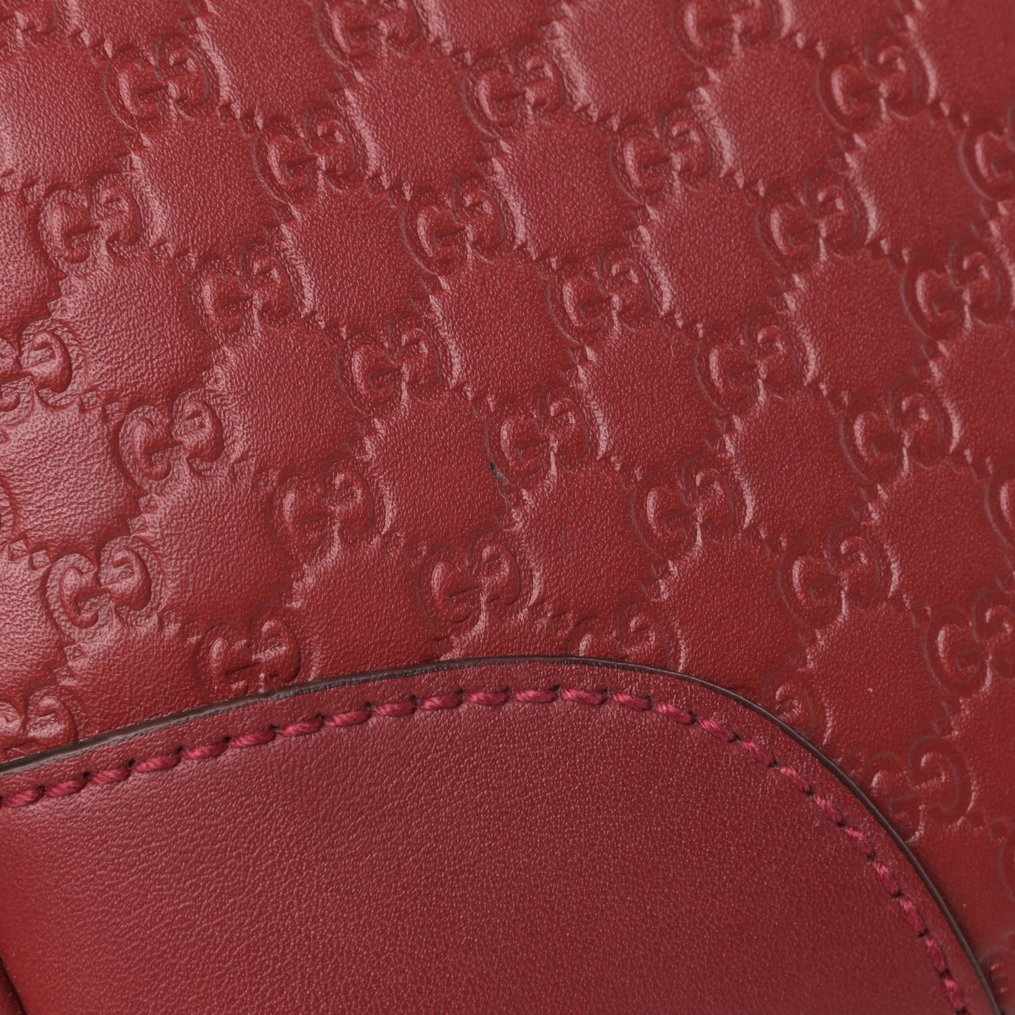 Microguccissima Mini Bree Messenger Bag Red