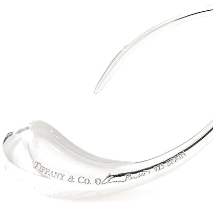 Tiffany Sterling Silver Elsa Peretti Teardrop Hoop Earrings 3 of 3