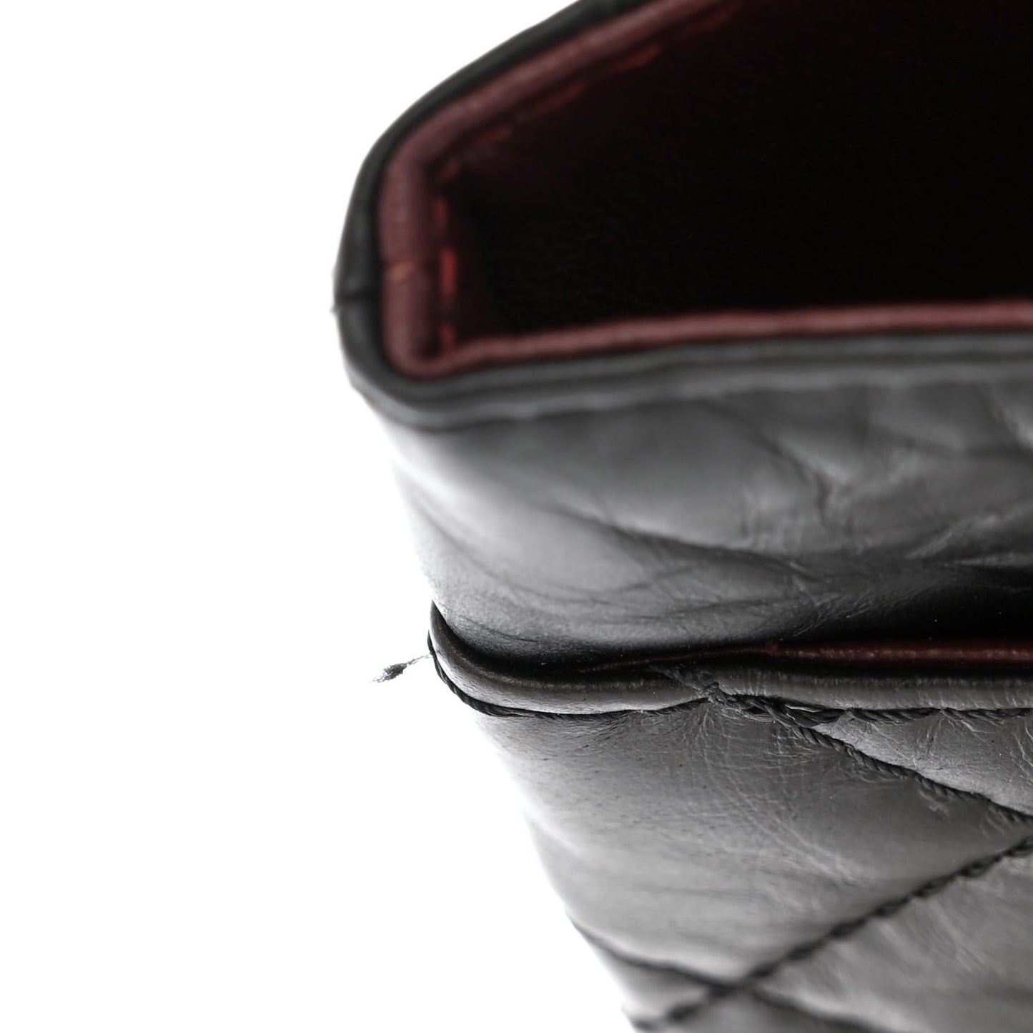 Aged Calfskin Quilted 2.55 Reissue 226 Flap Black