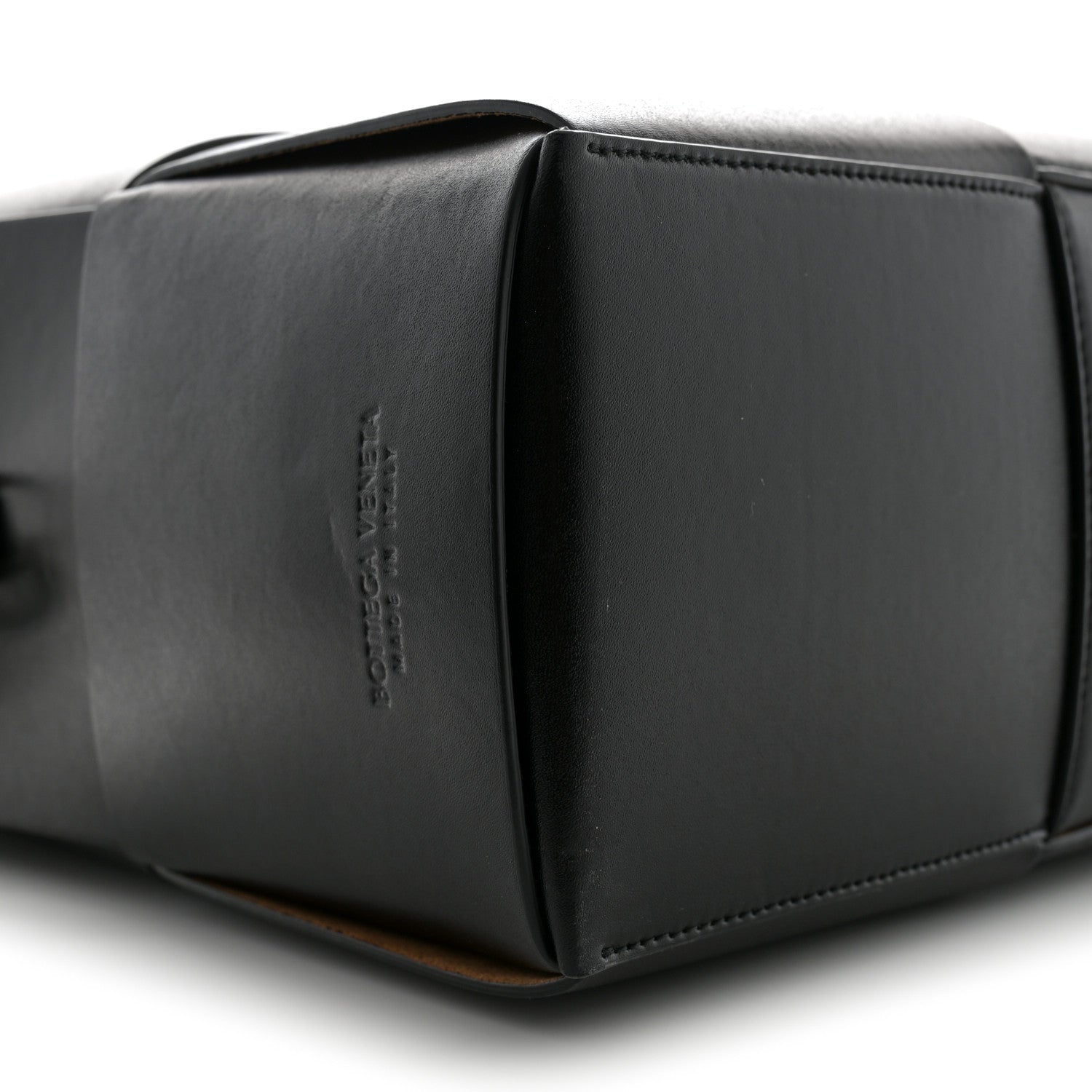 Bottega Veneta Calfskin Maxi Intrecciato Arco Briefcase Black 9 of 13