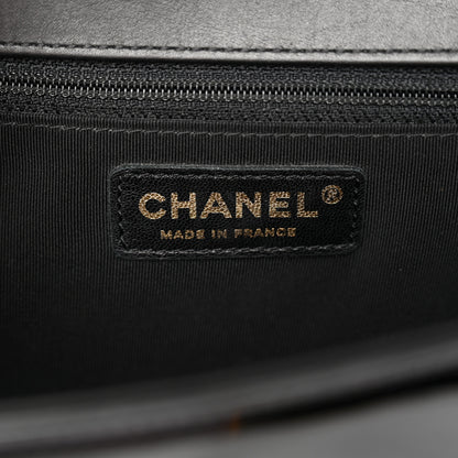 Chanel Patent Calfskin Quilted New Medium Boy Flap Black 6 of 10