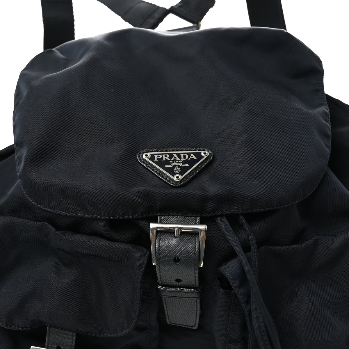 Nylon Vela Saffiano Medium Backpack  Royal