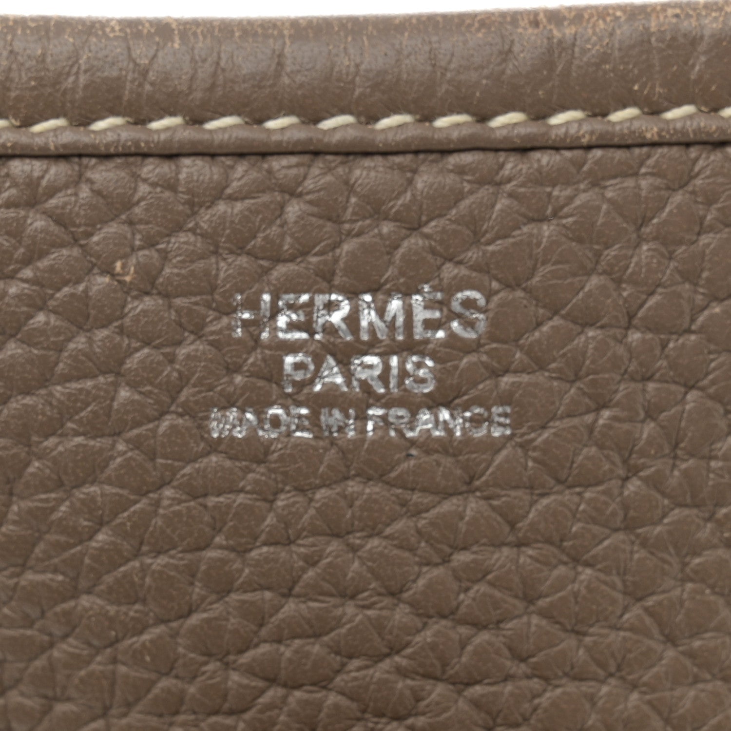 Hermes Taurillon Clemence Evelyne III PM Etoupe 6 of 13