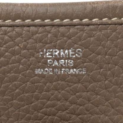 Hermes Taurillon Clemence Evelyne III PM Etoupe 6 of 13
